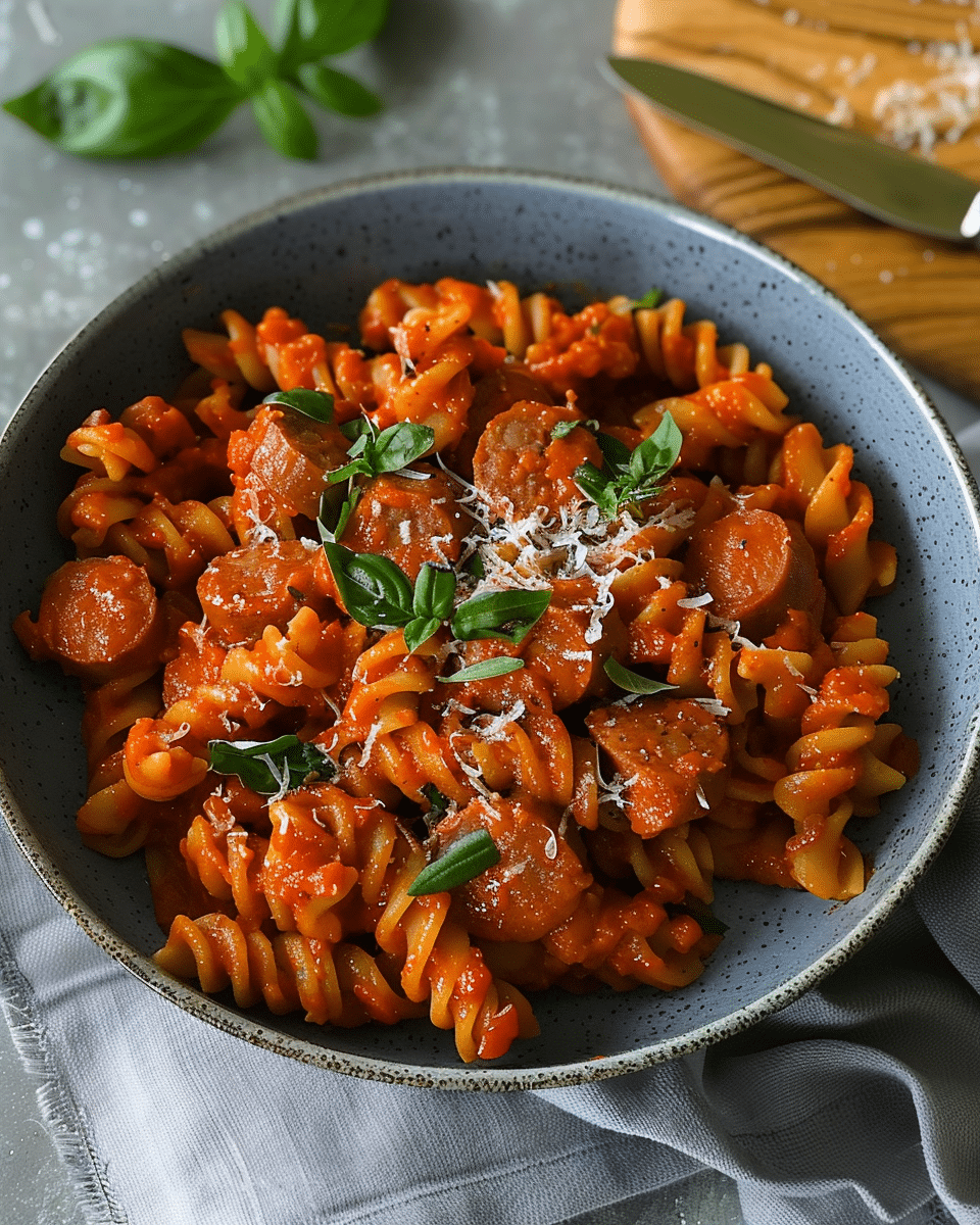 Creamy Tomato Sausage Pasta