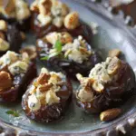 Dates with Blue Cheese and Hazelnuts