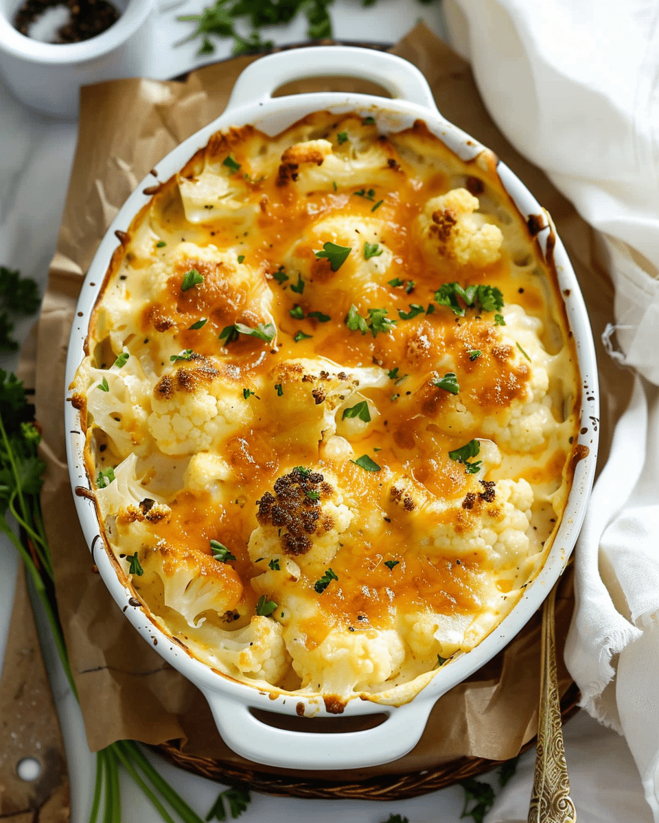 Easy Cauliflower Cheese