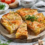 Easy Potato and Salmon Slice