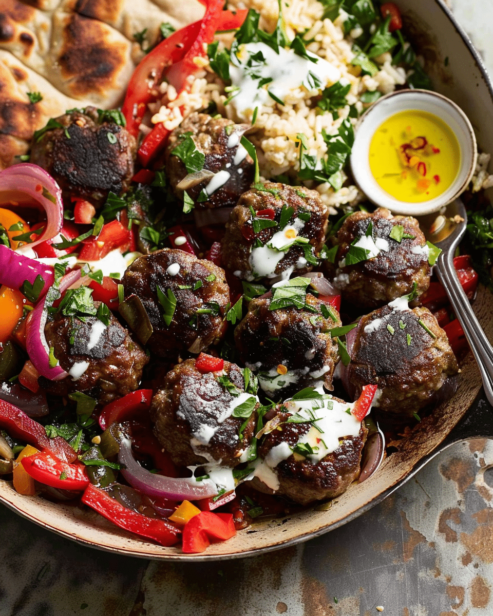Tray Bake Dinner: Lamb Kofta Meatballs