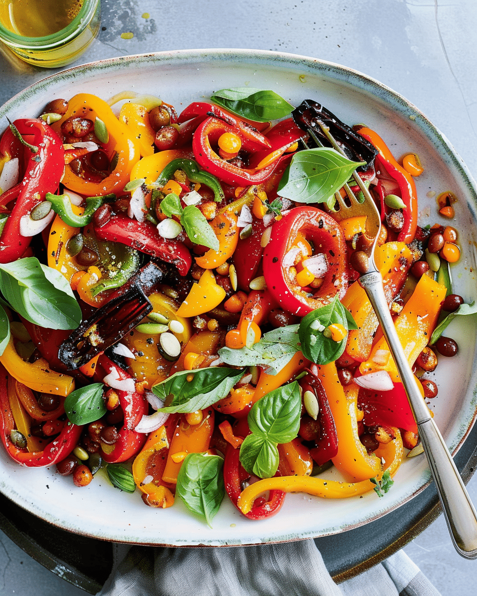 Roasted Capsicum Salad