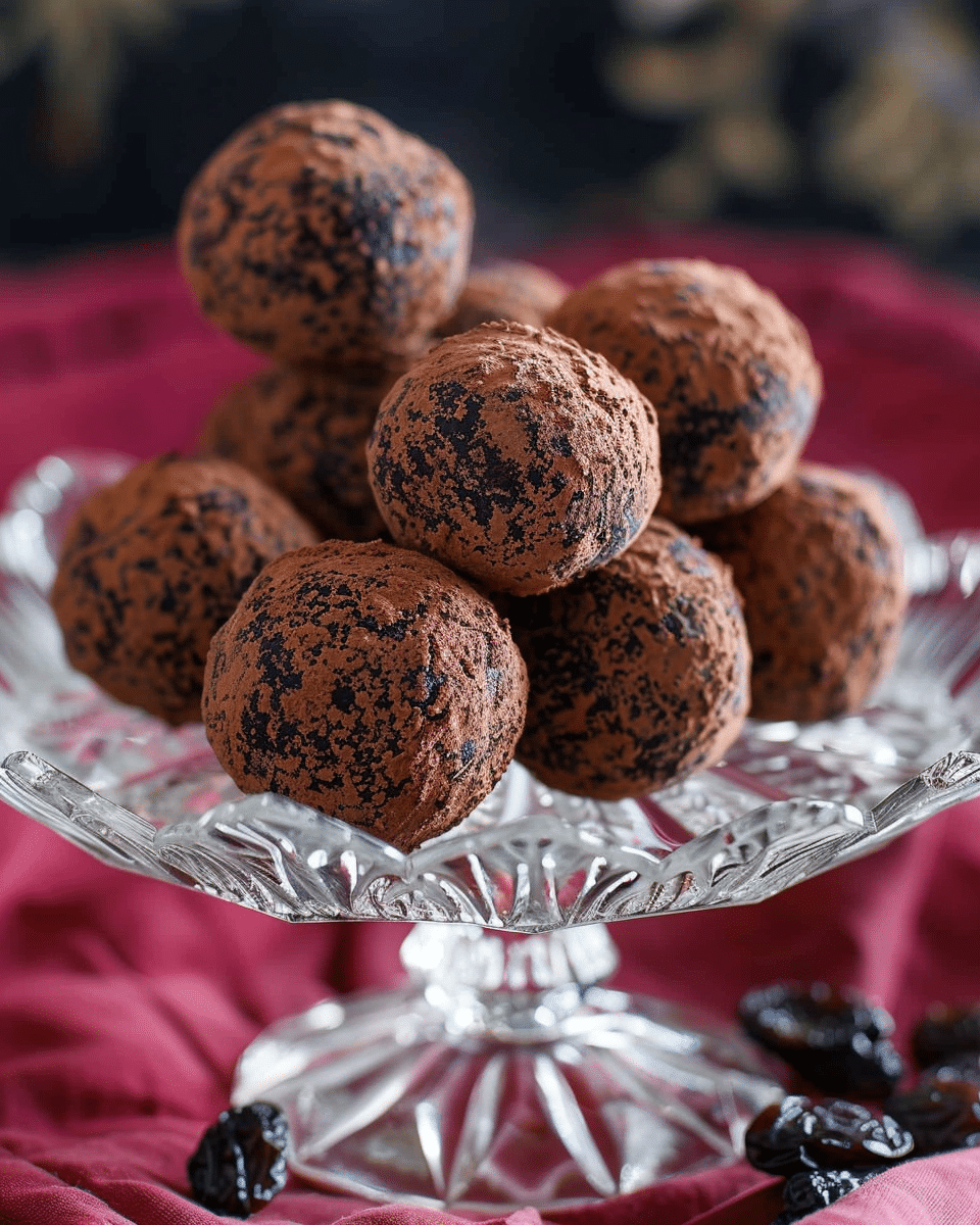 Rum and Raisin Truffles