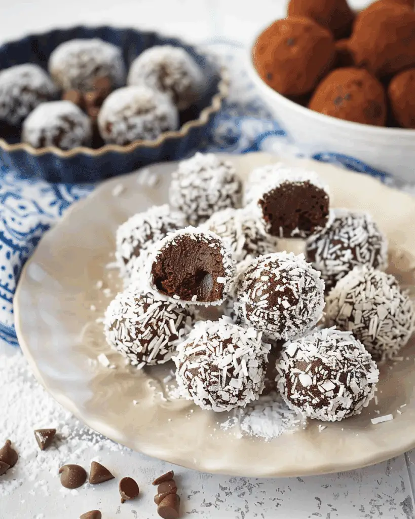 Snowball Chocolate Truffles {Easy Recipe}