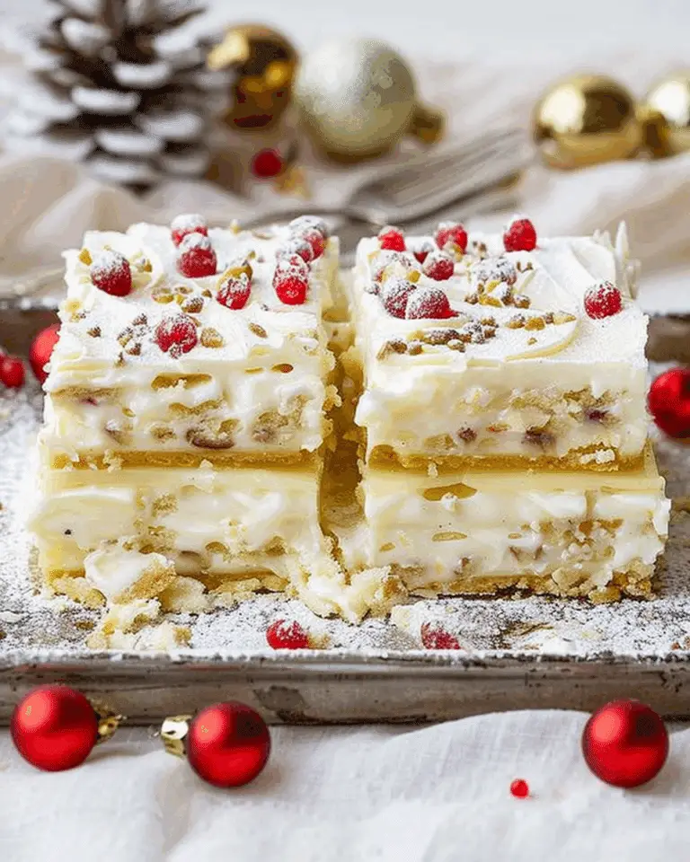 White Chocolate Vanilla Slice