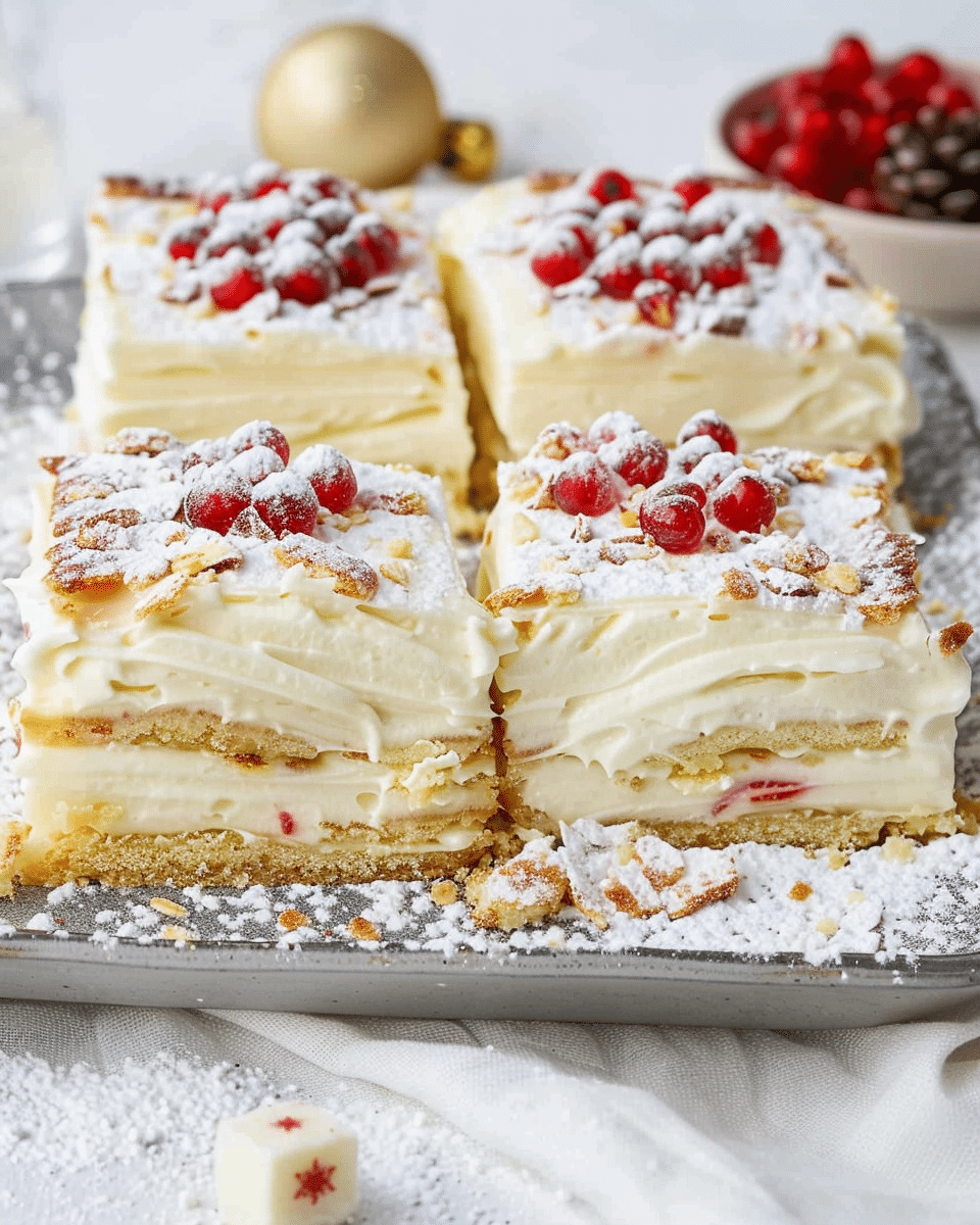 White Chocolate Vanilla Slice