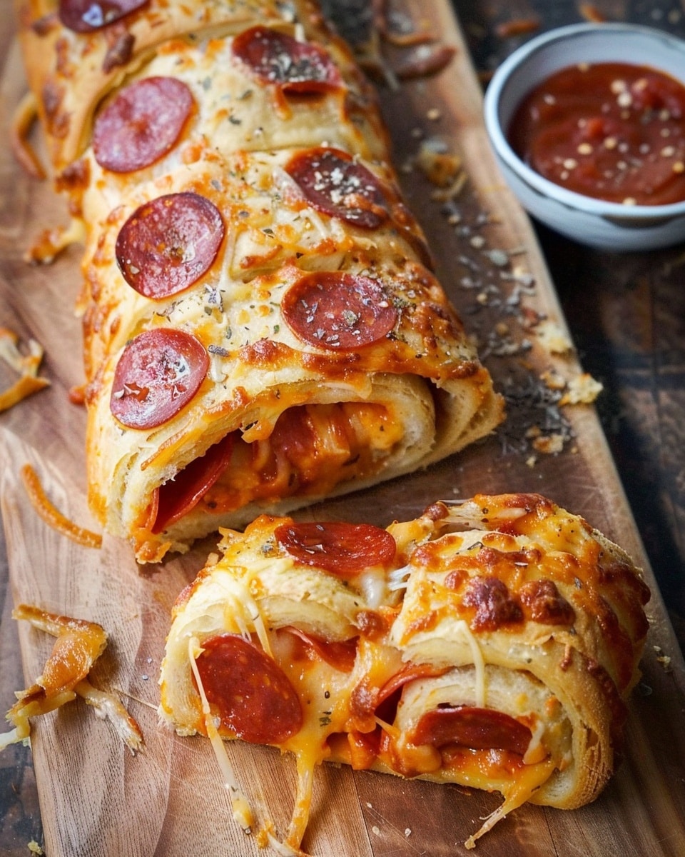 Cheesy Pepperoni Bread Recipe