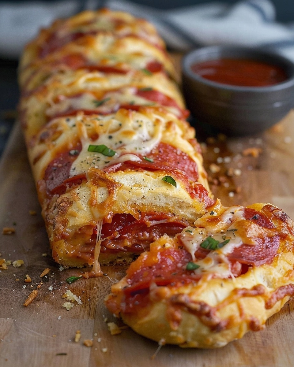 Cheesy Pepperoni Bread Recipe