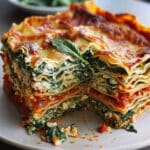 Creamy 12-Layer Vegan Lasagna with Spinach Ricotta Delight