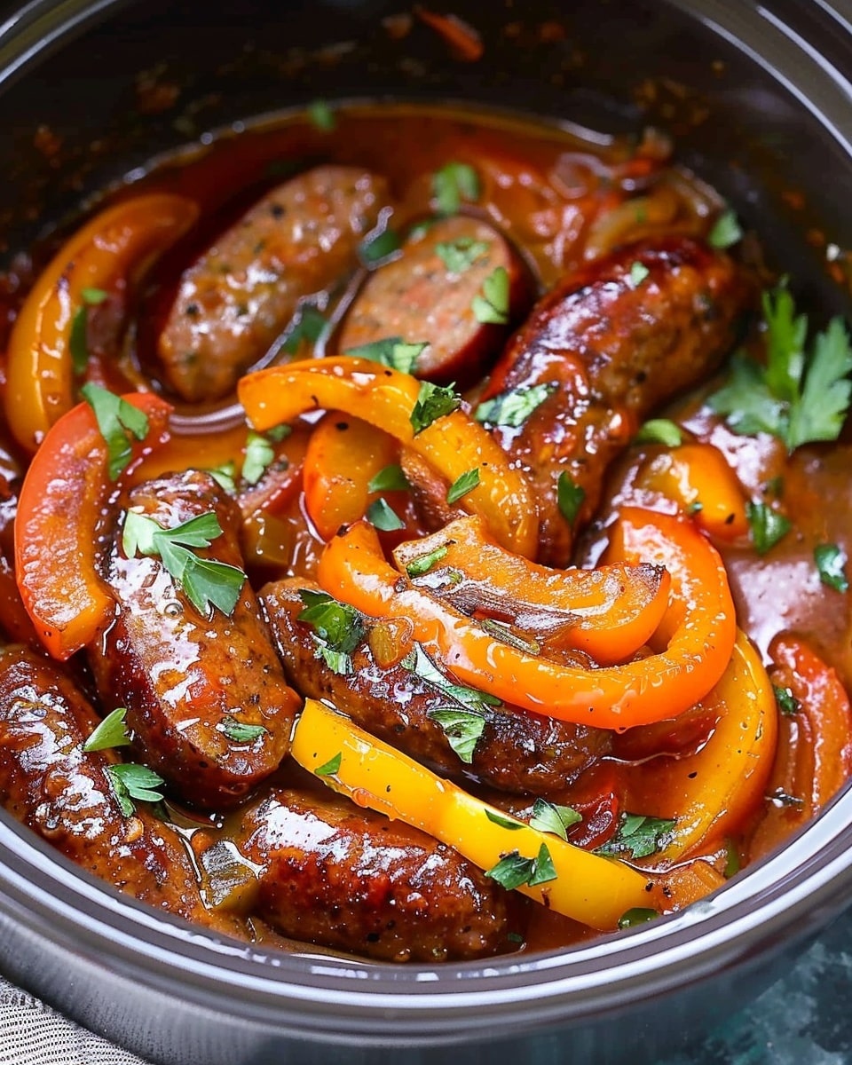 Crockpot Sausage and Peppers Recipe