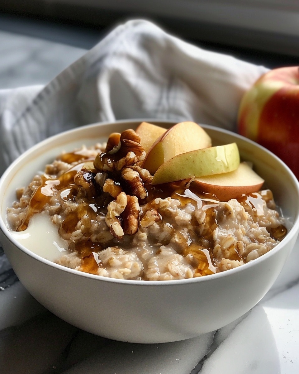 Hearty Apple Walnut Steel-Cut Oats Ready in 30 Minutes