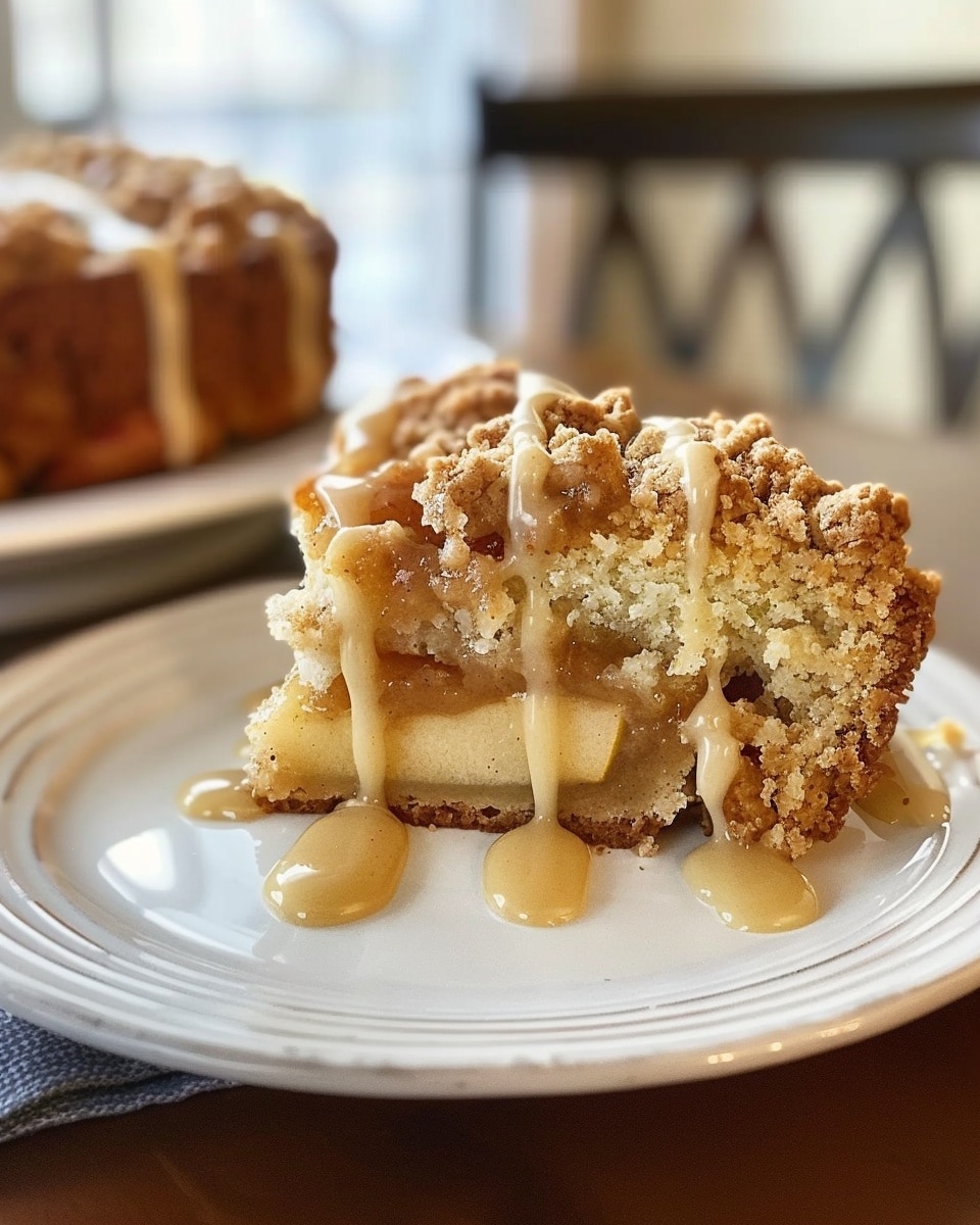 Irresistible Apple Crumb Cake with Decadent Cinnamon Drizzle (Ready in 45 Minutes)