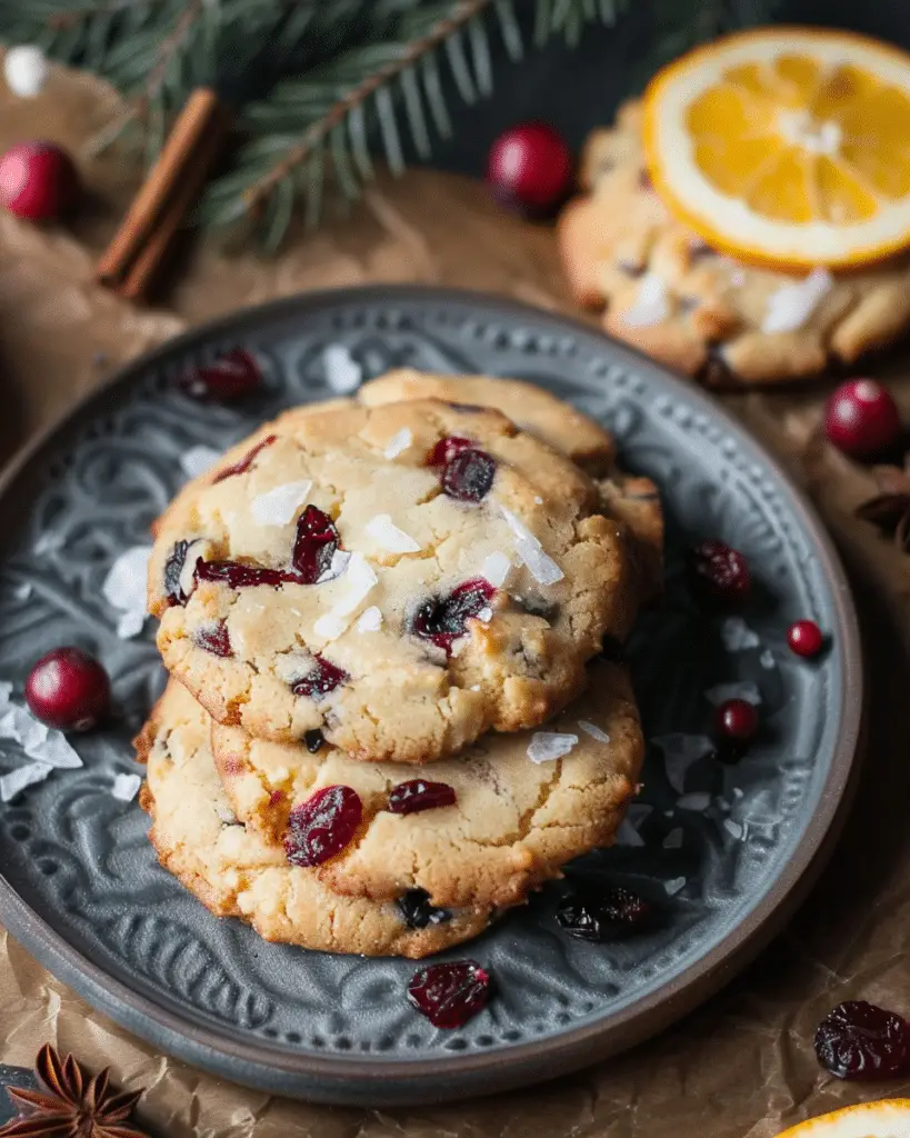 Keto Cranberry Orange Cookies