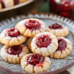 Keto Raspberry Thumbprint Cookies