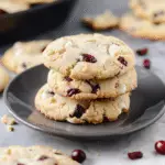 Keto White Chocolate Cranberry Cookies