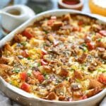 Overnight Everything Bagel Breakfast Casserole