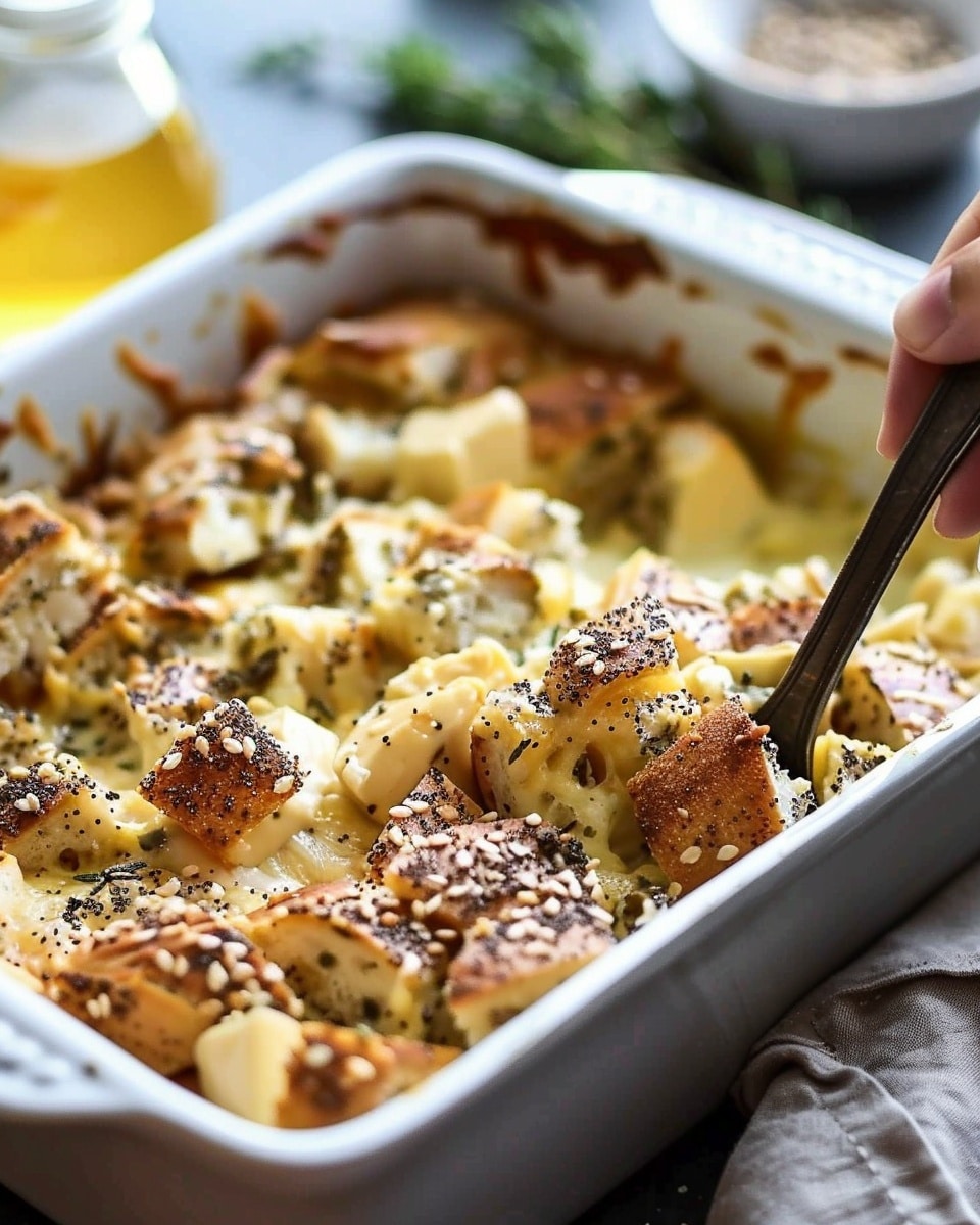 Overnight Everything Bagel Breakfast Casserole