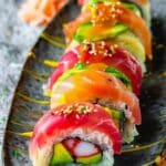 Rainbow Roll Sushi