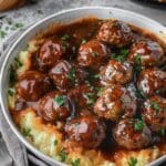 Salisbury Steak Meatballs (Crockpot)