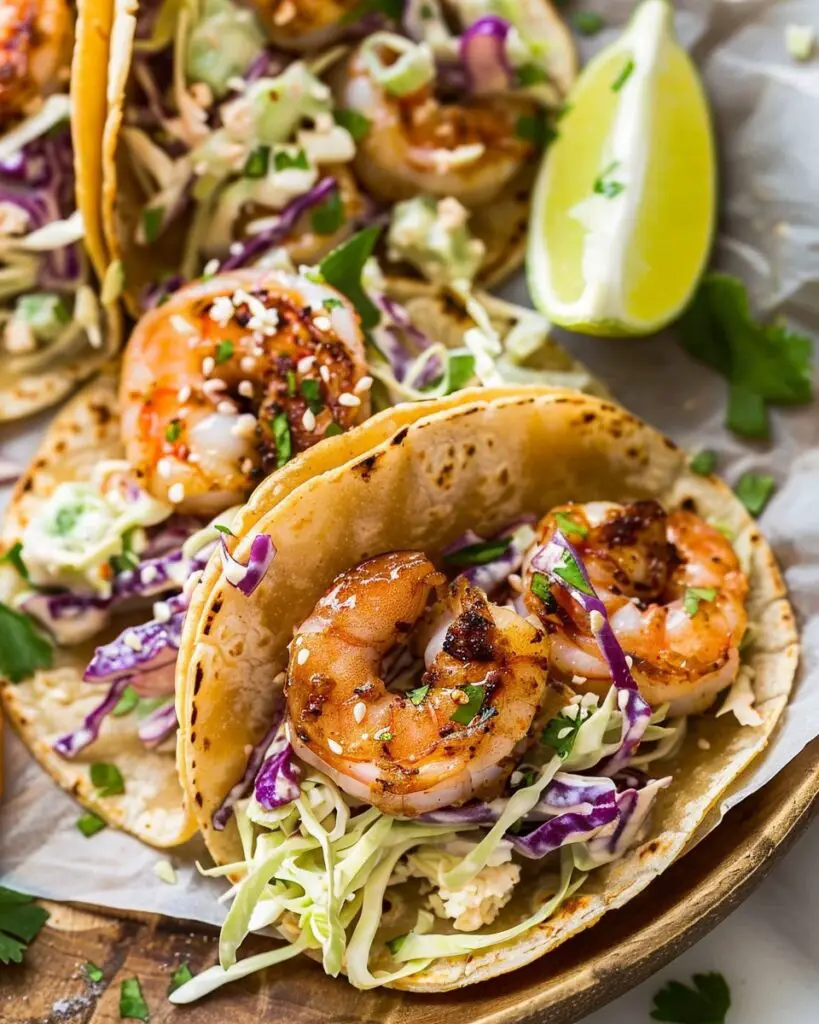 Shrimp Tacos with Slaw