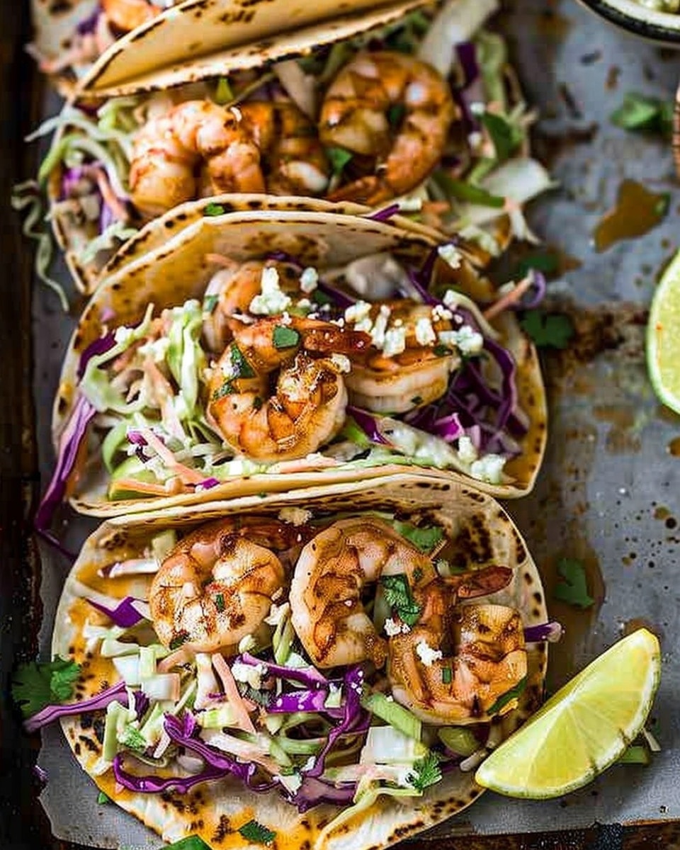 Shrimp Tacos with Slaw