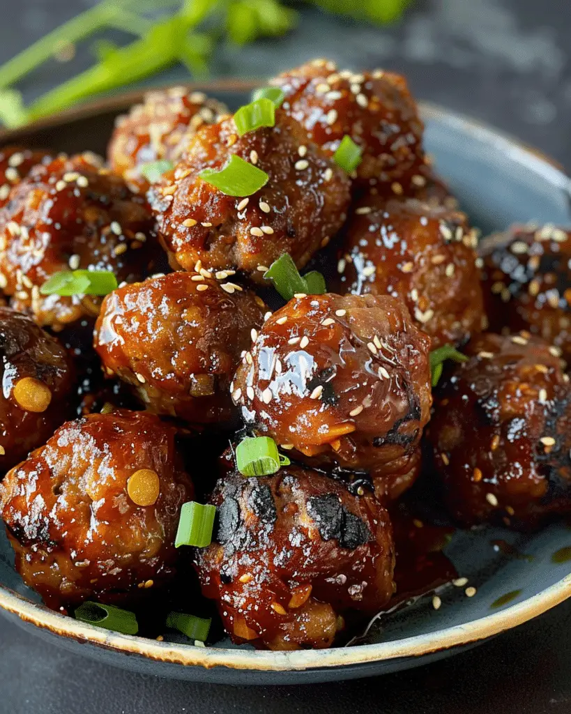Sticky Asian Meatballs