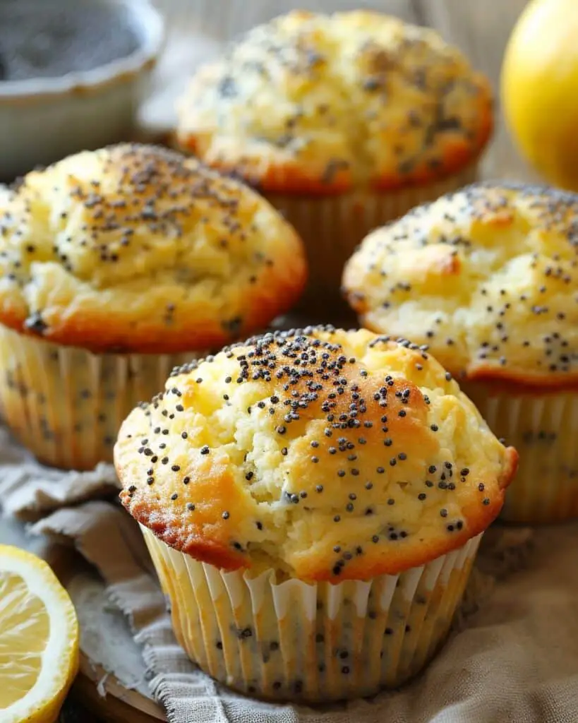 Zesty Lemon Poppy Seed Cottage Cheese Muffins Recipe