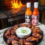 Double Fried Smoked Chicken Wings with Buffalo BBQ Sauce Recipe