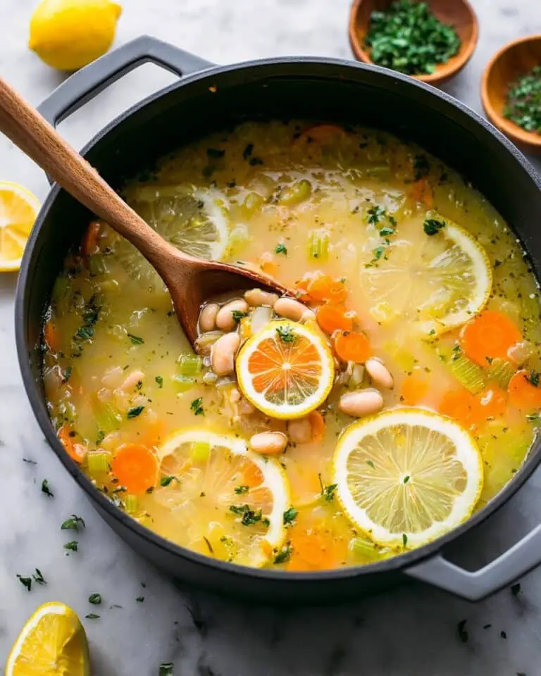 Lemon Rosemary White Bean Soup Recipe