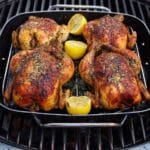 Herb Encrusted Cornish Hens Cooked Over Cowboy Charcoal Recipe