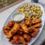 Smoked Citrus Chile Chicken Wings with Black Bean Corn Salsa Recipe