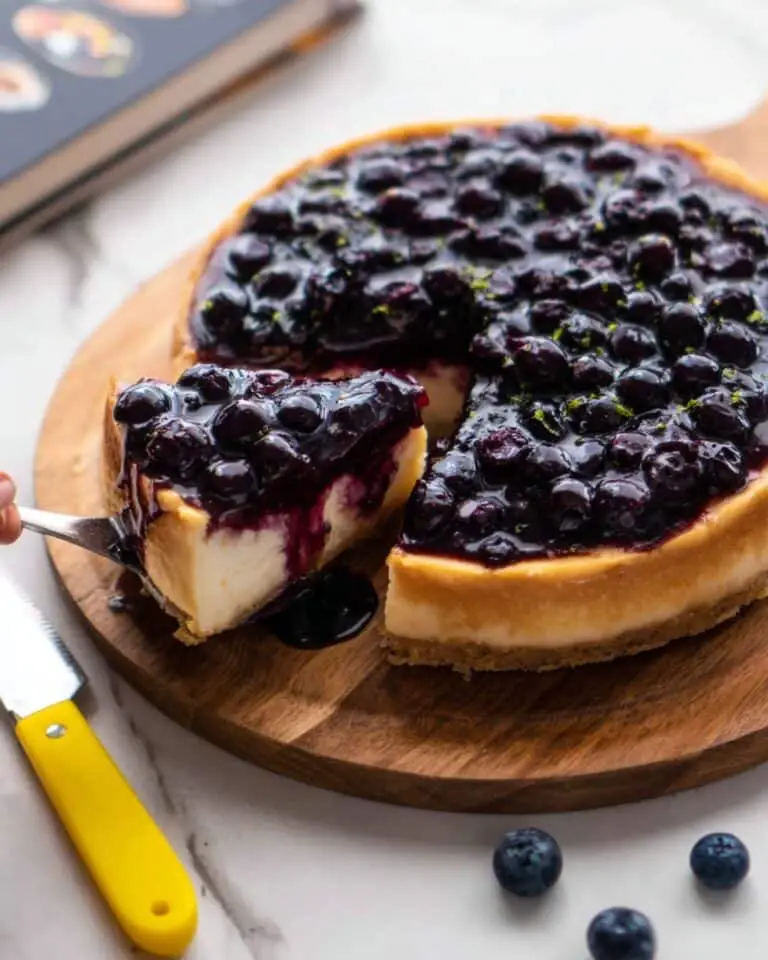 Baked Blueberry Vegan Cheesecake Recipe