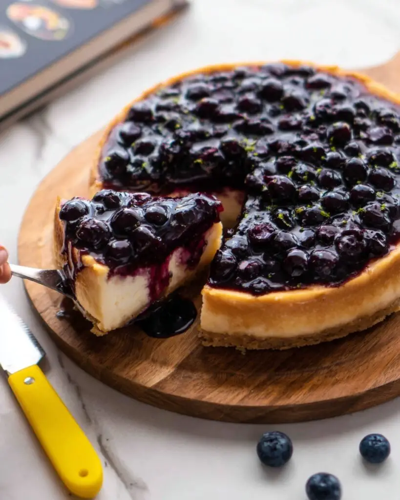Baked Blueberry Vegan Cheesecake Recipe