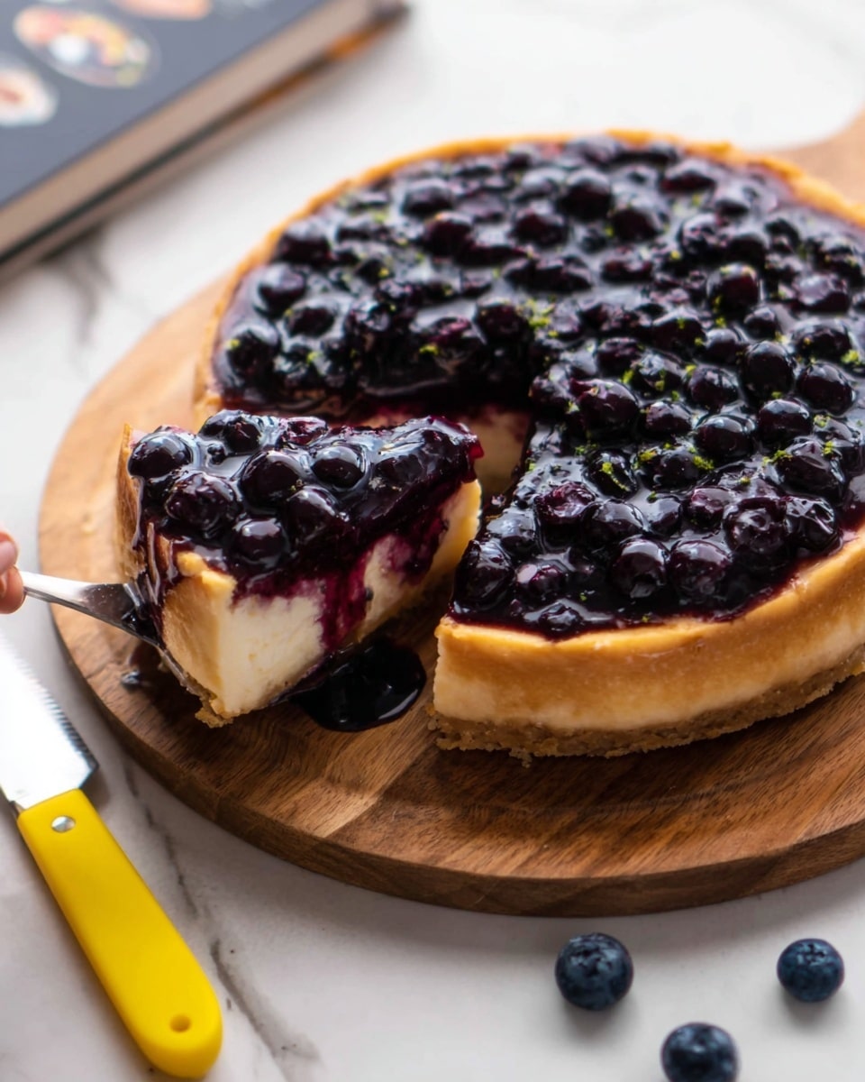 Baked Blueberry Vegan Cheesecake Recipe