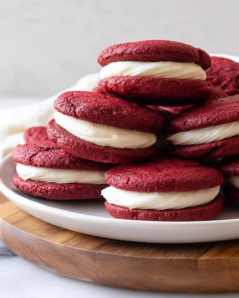 Red Velvet Whoopie Pies with Cream Cheese Frosting Recipe
