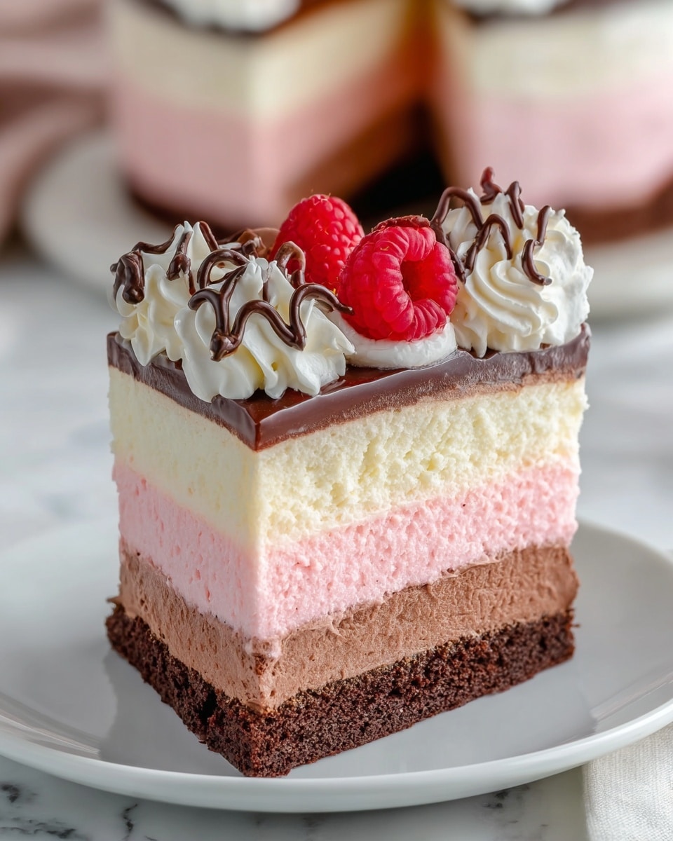 Chocolate Raspberry Mousse Cake – Decadent Triple Layer Recipe