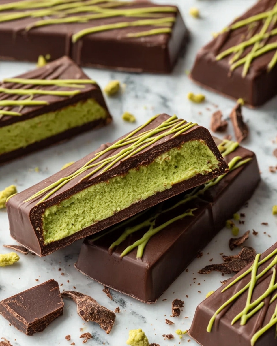 Authentic Dubai Chocolate Bars with Pistachio Cream, Knafeh Pastry, and Milk Chocolate Coating Recipe