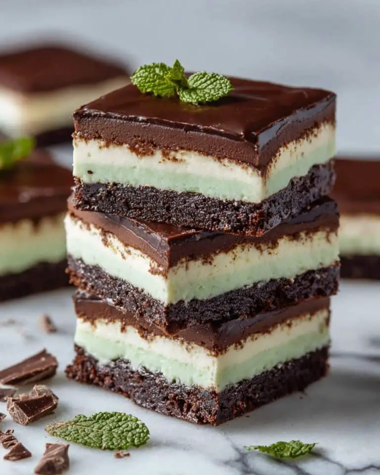 Mint Fudge Stuffed Brownies Recipe