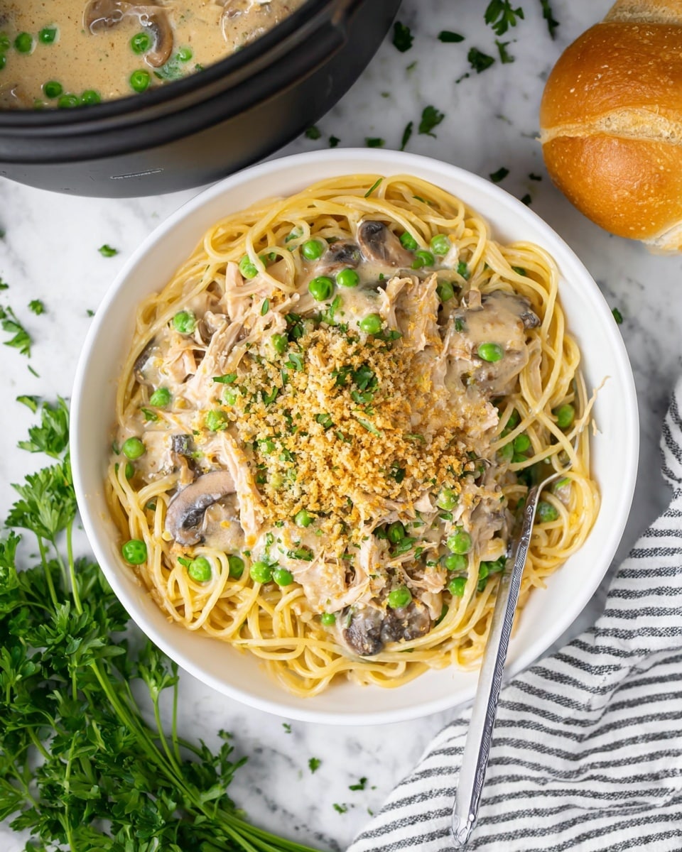 Slow Cooker Chicken Tetrazzini Recipe