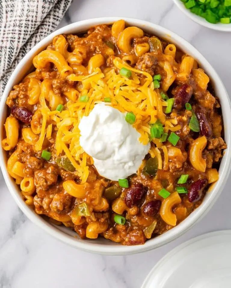 Slow Cooker Cheesy Chili Mac Recipe