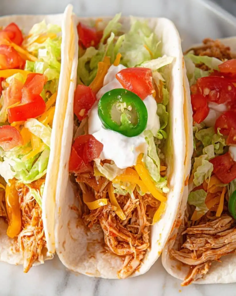 Slow Cooker Pulled Chicken Tacos Recipe