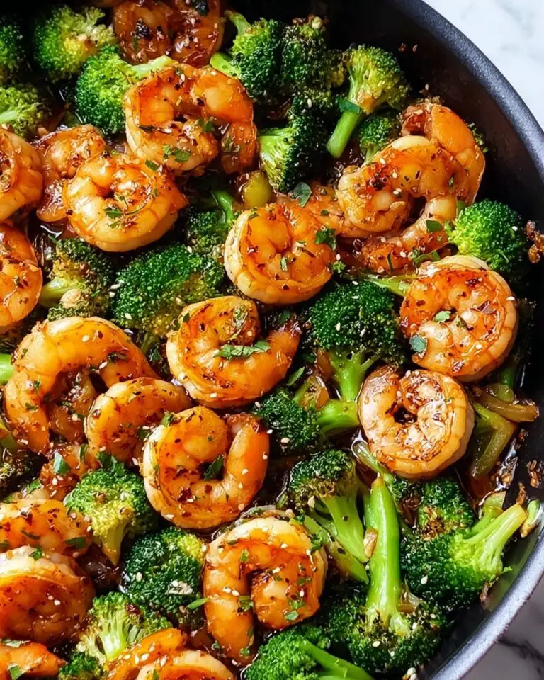 Honey Garlic Butter Shrimp & Broccoli Recipe