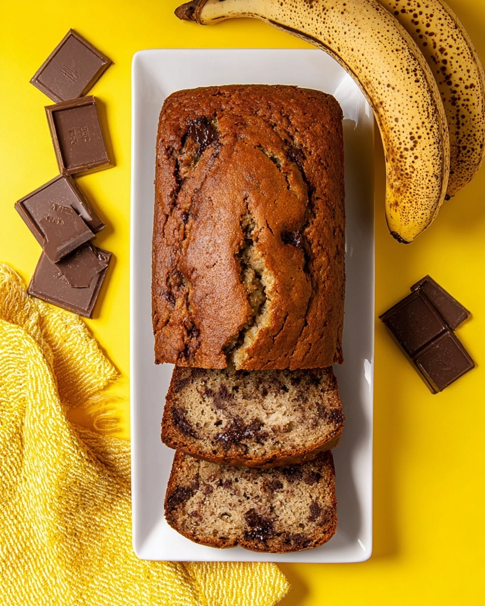 Best Banana Bread with Chocolate Chips Recipe