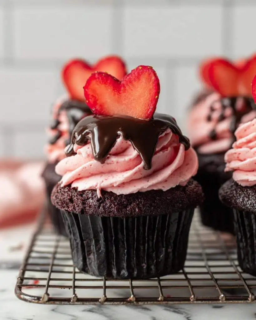 Strawberry Chocolate Cupcakes Recipe