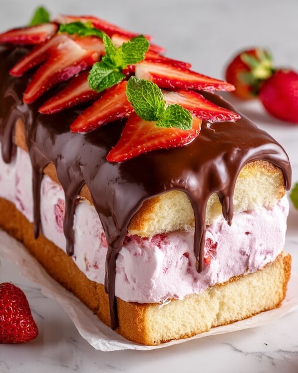 Strawberry Ice Cream Cake Recipe