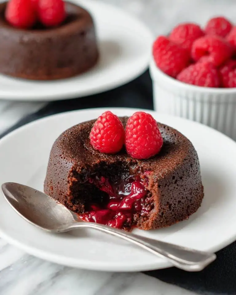 Raspberry Molten Lava Cakes (Gluten-Free, Dairy-Free, Whole Grain Options) Recipe