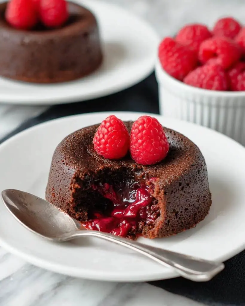 Raspberry Molten Lava Cakes (Gluten-Free, Dairy-Free, Whole Grain Options) Recipe