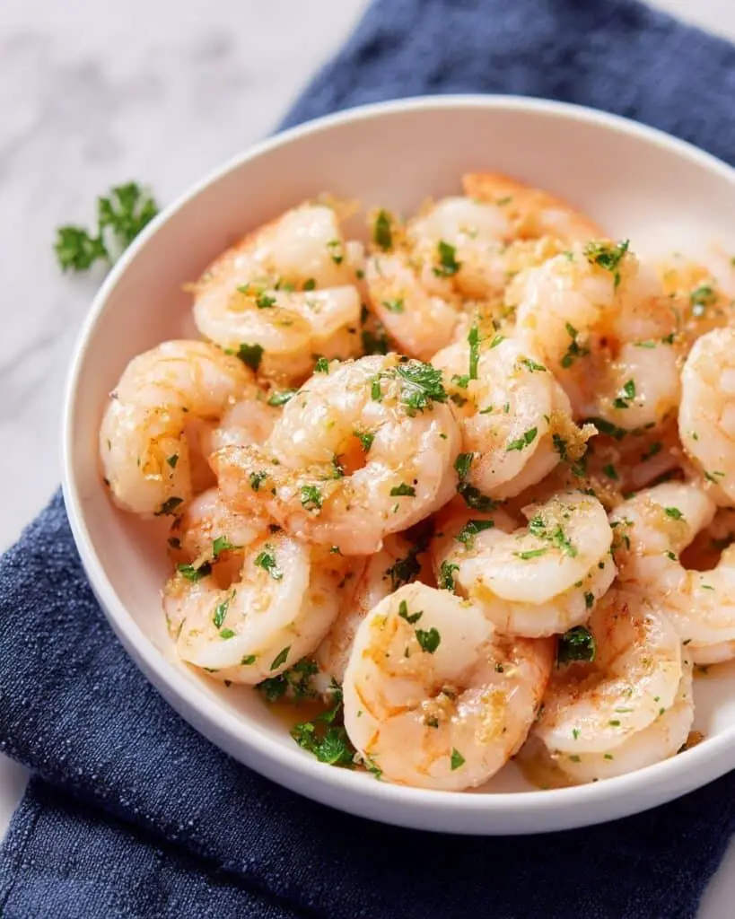 Lemon Garlic Broiled Shrimp Skewers Recipe