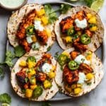 Chipotle Shrimp Tacos with Avocado-Mango Salsa Recipe