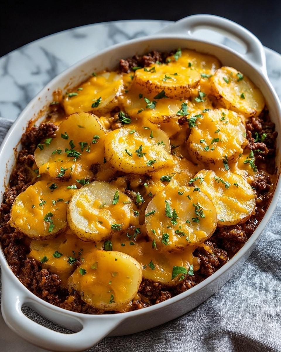 Cheesy Ground Beef and Potatoes Recipe